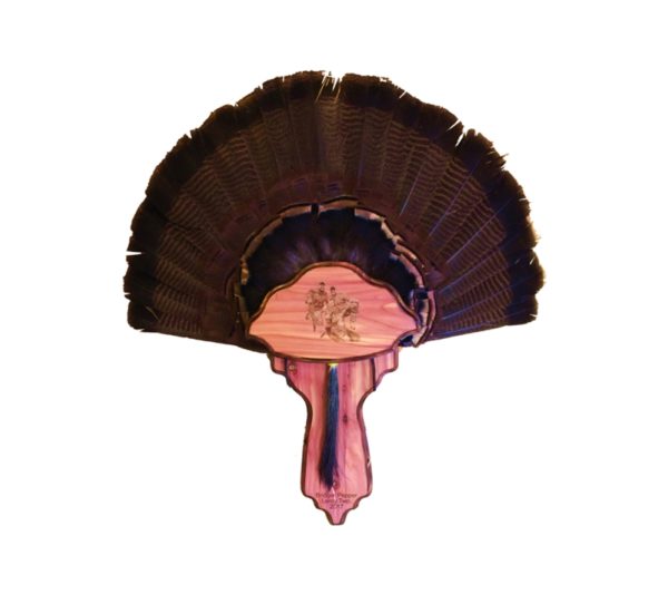 Classic style, two piece turkey plaque with leg slots.
