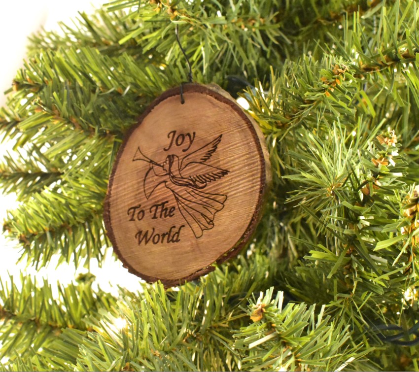 Nativity Rustic Wood Ornament - Whitetail Woodcrafters