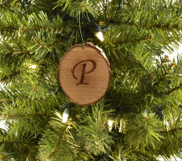 Wooden Christmas ornament.