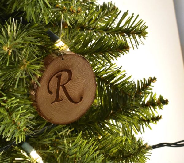 Wooden Christmas ornament.