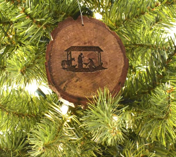 Wooden Christmas Ornament.