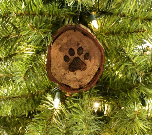 Wooden Christmas ornament.