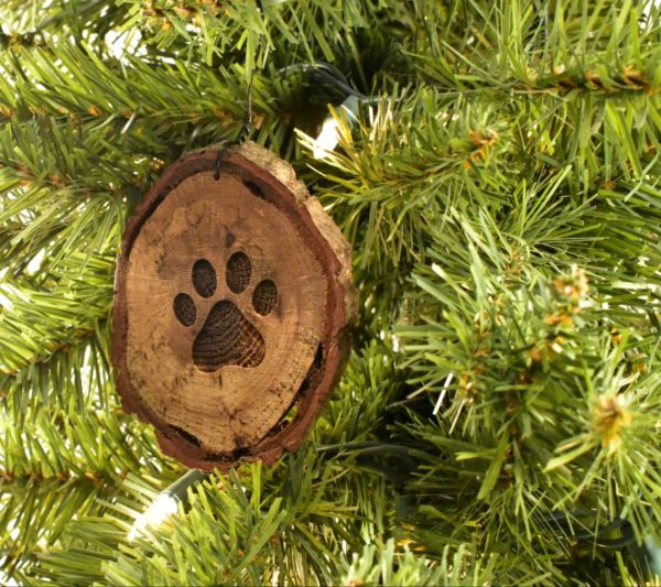 Wooden Christmas ornament.