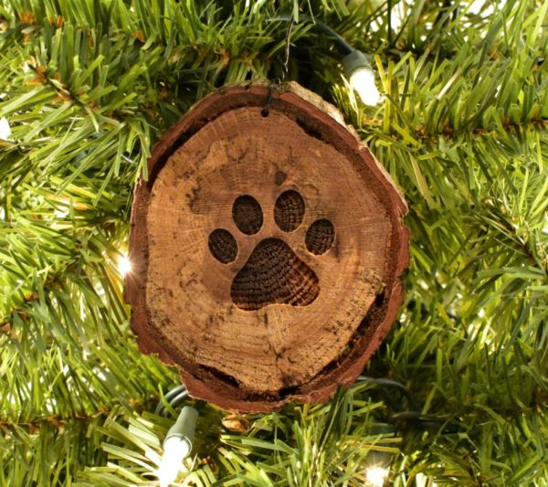 Wooden Christmas ornament.