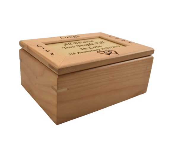 Wedding Anniversary keepsake box.