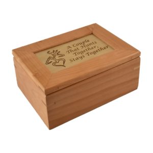 Custom engraved keepsake box.