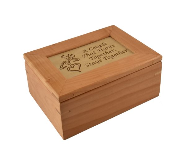 Custom engraved keepsake box.