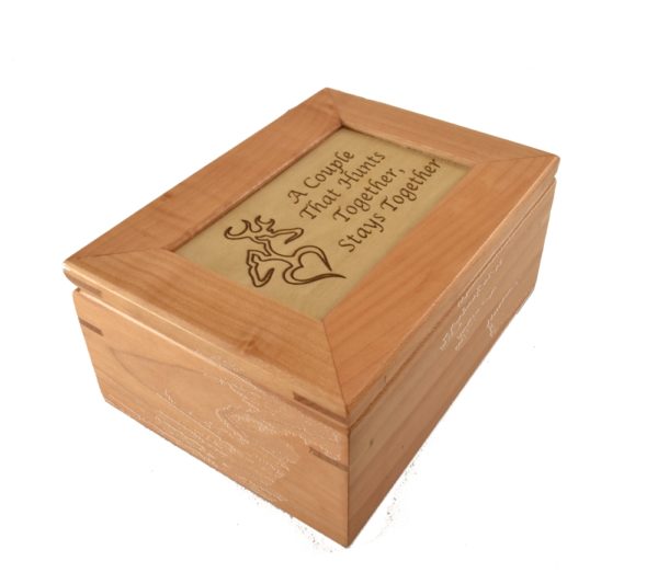 Custom engraved keepsake box.