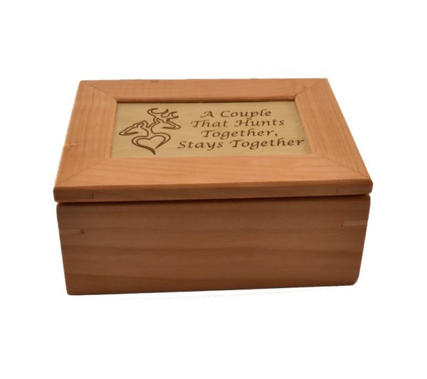 Custom engraved keepsake box.