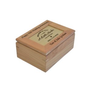 Wedding Anniversary keepsake box.