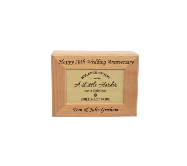 Wedding Anniversary keepsake box.