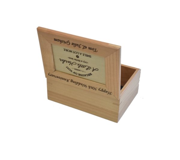 Wedding Anniversary keepsake box.