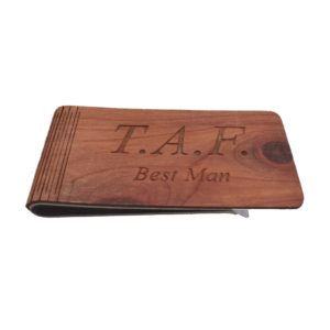 Best man engraved money clip.