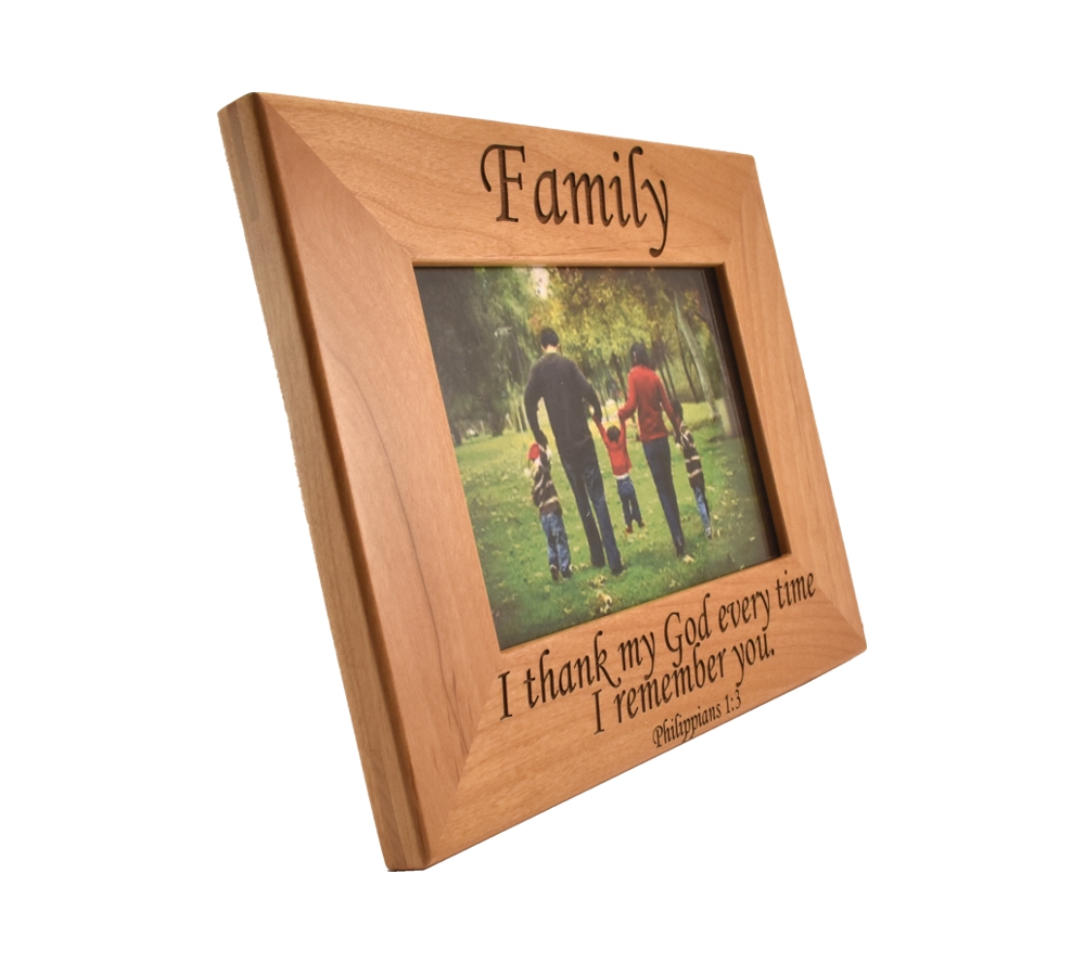 Personalized 4x6 Horizontal Wood Picture Frames - Simplicity