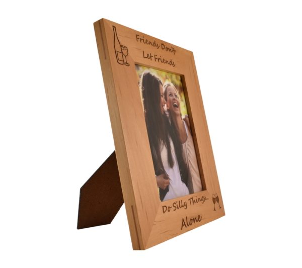 Personalized wooden picture frame.
