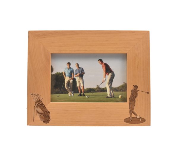 Personalized wooden picture frame.