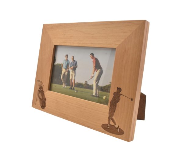 Personalized wooden picture frame.