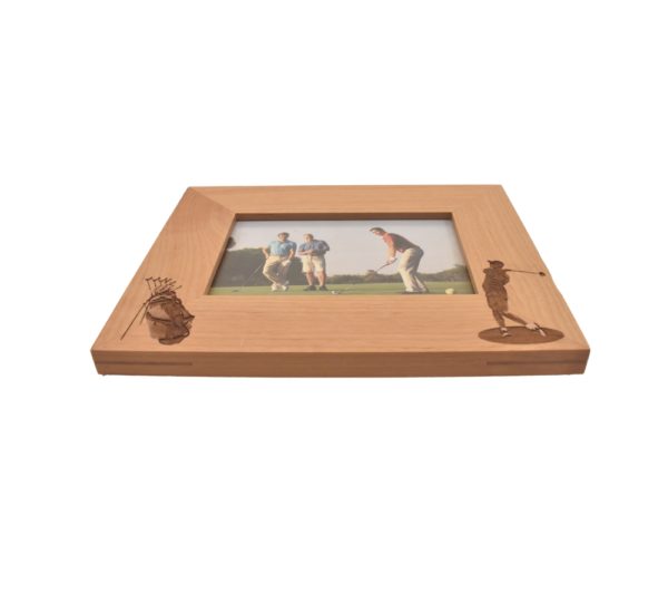 Personalized wooden picture frame.