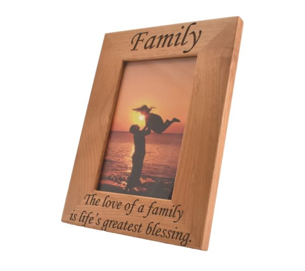 Personalized picture frame.