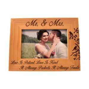 Personalized picture frame.