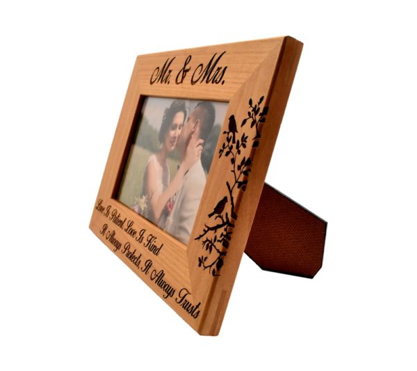 Personalized picture frame.