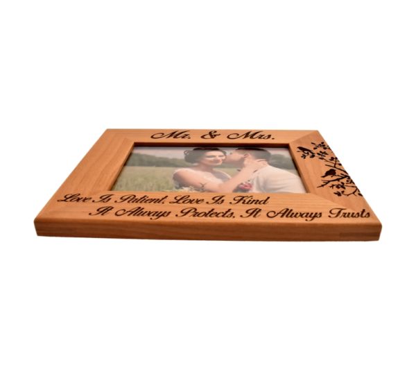 Personalized picture frame.