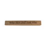Reclaimed barn wood block sign that reads, "Wise Men Will Seek Him".