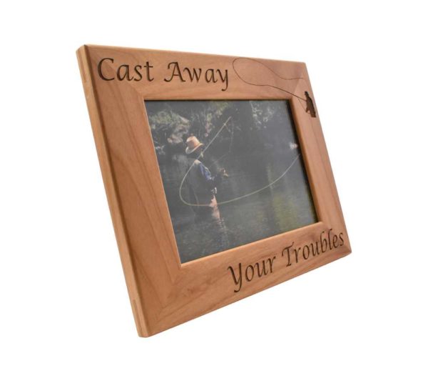 Personalized wooden picture frame.