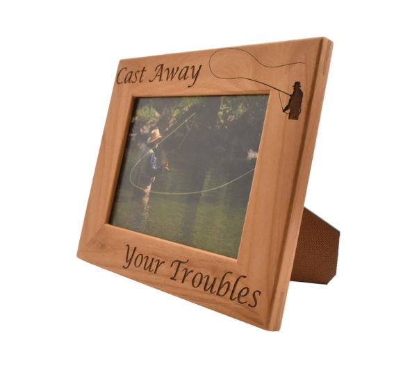 Personalized wooden picture frame.