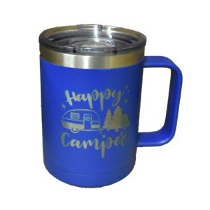 Custom engraved travel coffee mug.