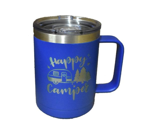 Custom engraved travel coffee mug.