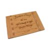 Engraved bamboo cutting board.