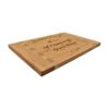 Engraved bamboo cutting board.