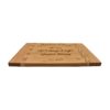Engraved bamboo cutting board.
