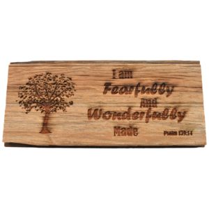 Custom engraved hardwood barnwood sign.