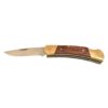 Engraved lockback pocket knife.