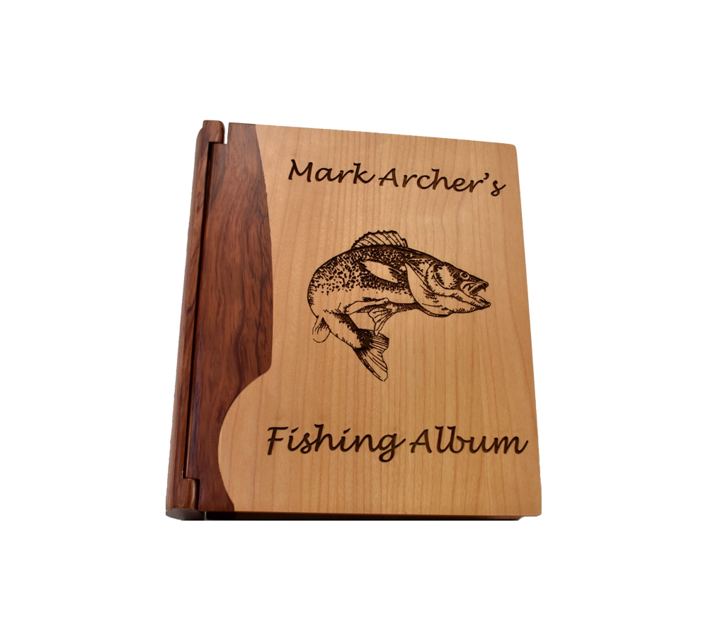 Fishing Personalized Photo Album- Large - Whitetail Woodcrafters