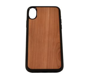 Custom wooden phone case for the iPhone X.