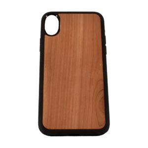 Custom wooden phone case for the iPhone X.