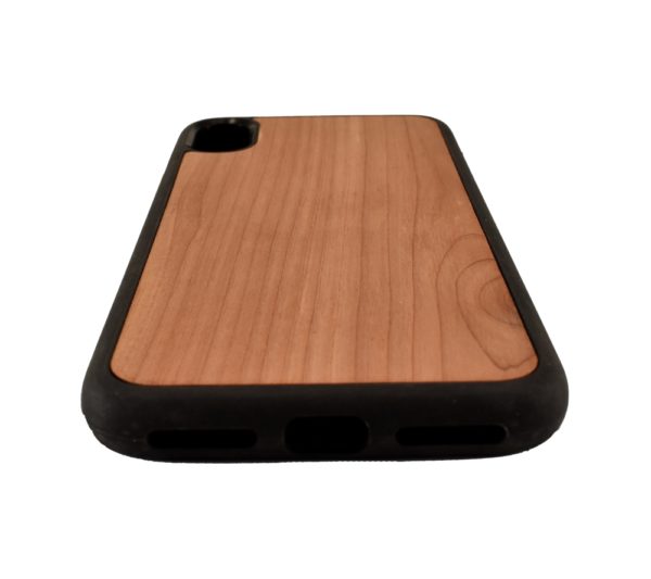 Custom wooden phone case for the iPhone X.