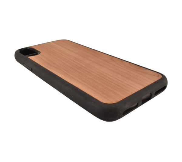 Custom wooden phone case for the iPhone X.