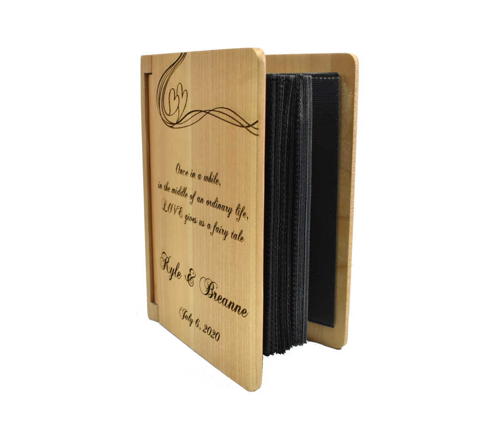 Wedding Photo Personalized Photo Album- 3 Ring - Whitetail Woodcrafters