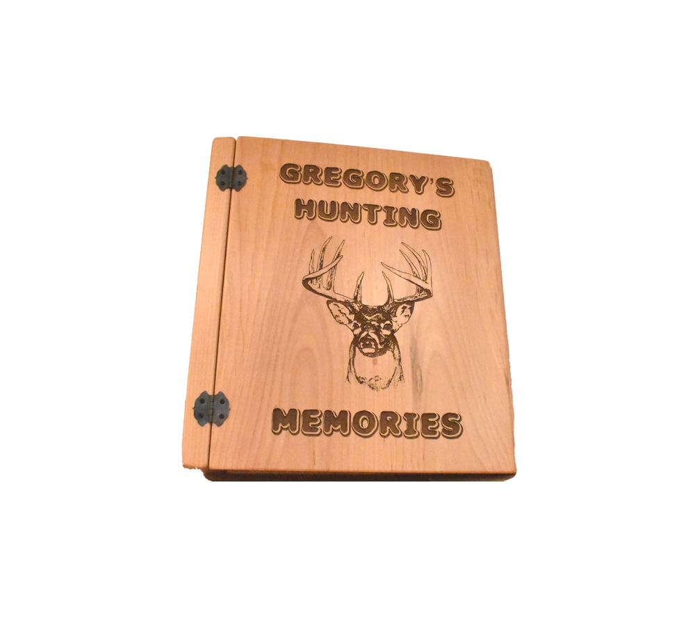 Hunting Memories Personalized Photo Album - 3 Ring - Whitetail Woodcrafters