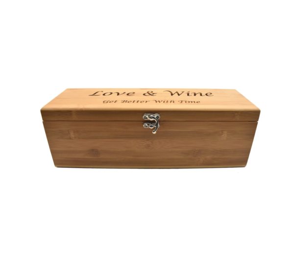 Custom engraved wine box.