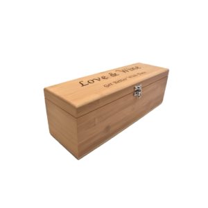 Custom engraved wine box.