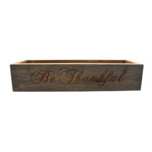 Engraved barnwood box.