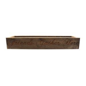 Barnwood box with a custom engraving.