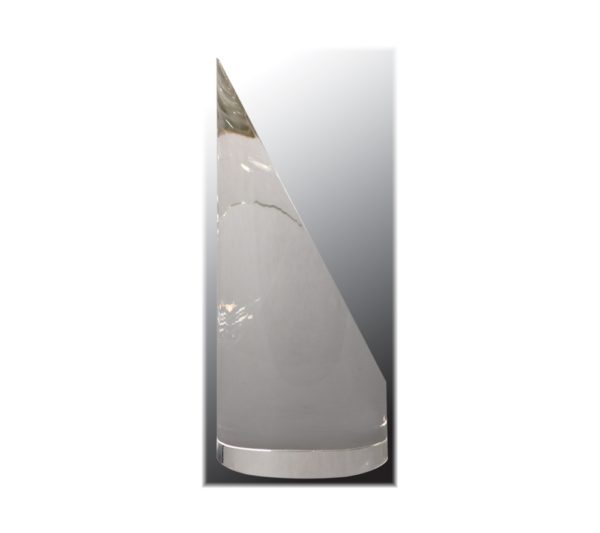 Crystal cylinder style award.