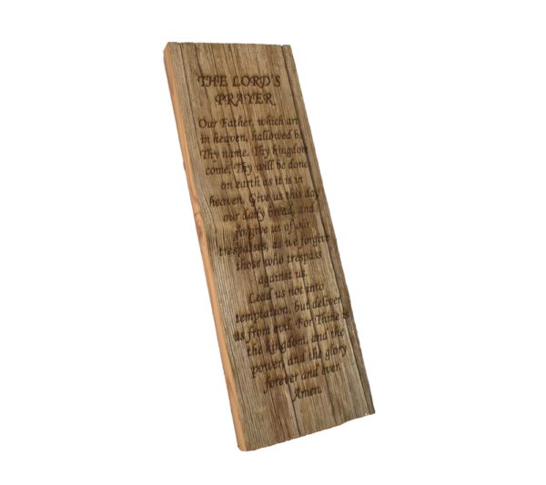 Custom engraved barnwood sign.