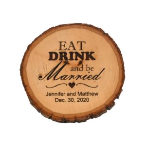 Custom engraved coaster.